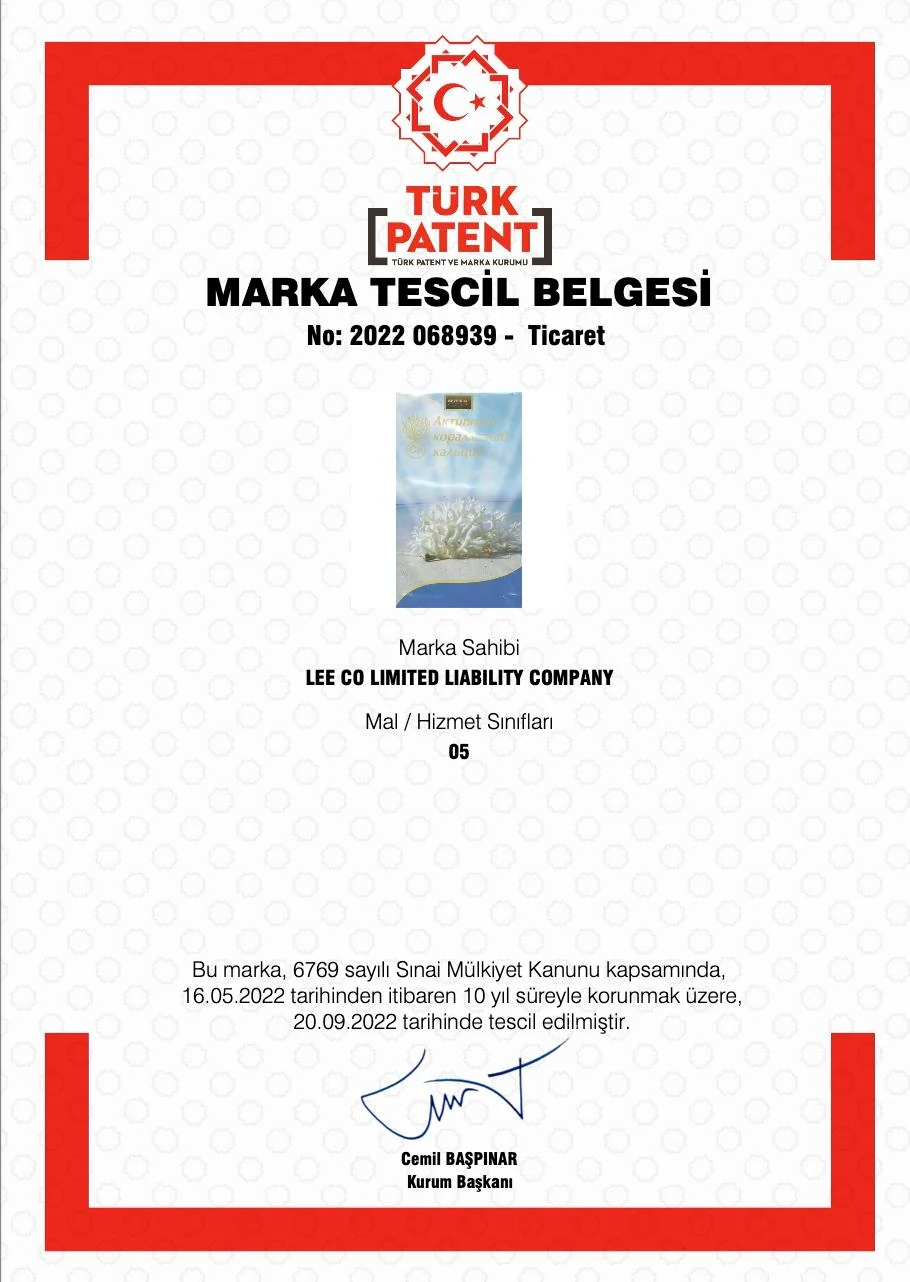 Beverlee Türkiye Marka 1 marka tescil belgesi